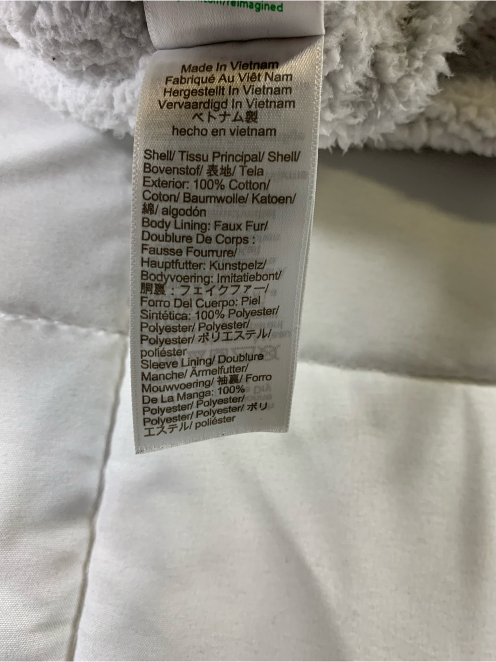 Pre loved J.CREW coat unisex size XXS - Picture 4 of 6